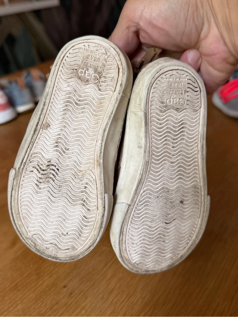 GAP Kids Tan Suede Fringe Lace-Up Moccasins